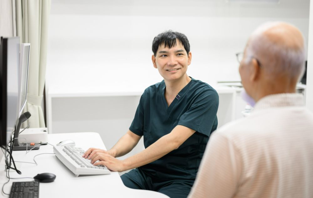 院長と患者さん